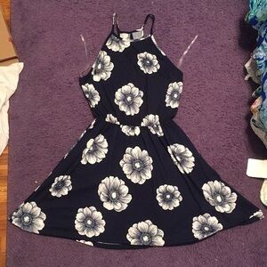 Navy flower dress